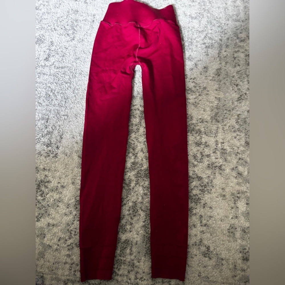 Fabletics Red Sculptknit Contour High-Waisted Legging Size: Medium